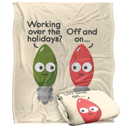 Multicoloured - Back - David Olenick Seasonal Employment Silky Supersoft Blanket
