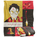 Red-Yellow-Black - Back - Harry Potter Icons Silky Supersoft Blanket