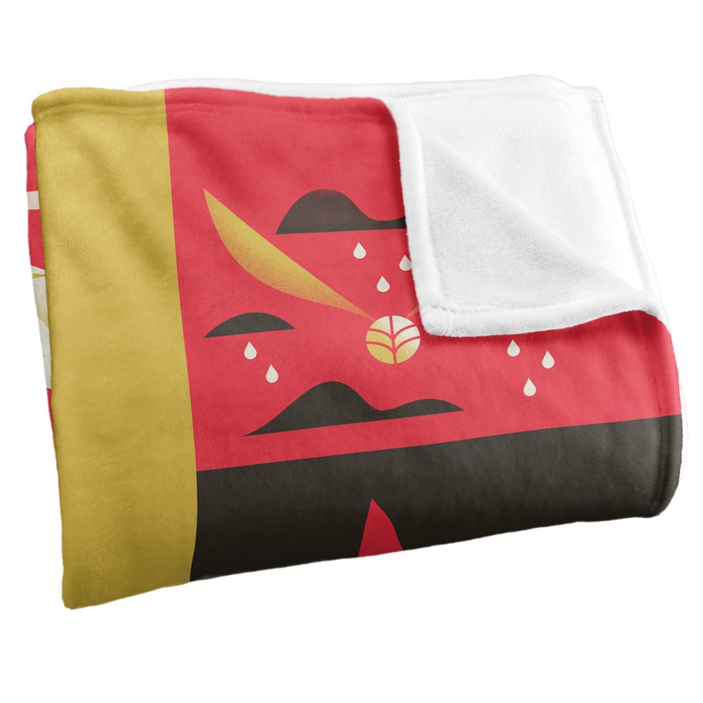 Red-Yellow-Black - Side - Harry Potter Icons Silky Supersoft Blanket