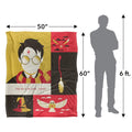 Red-Yellow-Black - Pack Shot - Harry Potter Icons Silky Supersoft Blanket