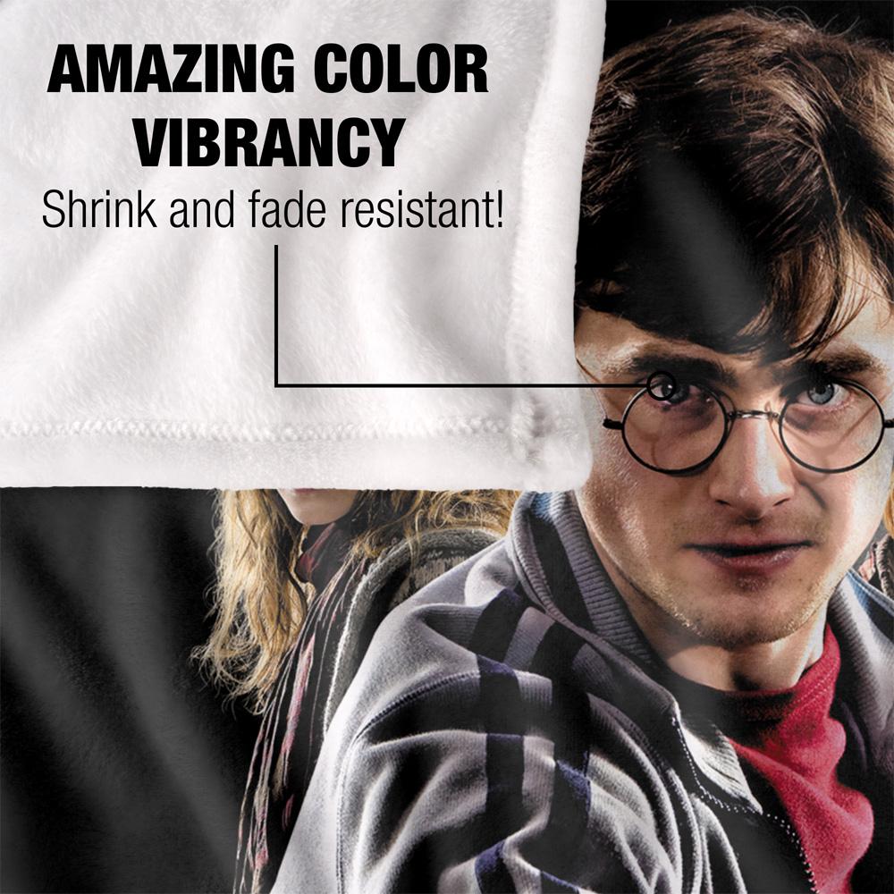 Black - Lifestyle - Harry Potter And The Deathly Hallows Silky Cast Supersoft Blanket