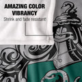 Grey - Lifestyle - Harry Potter Silky Slytherin Crest Supersoft Blanket