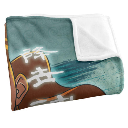 Multicoloured - Side - Avatar: The Last Airbender Silky Anime Aang Supersoft Blanket