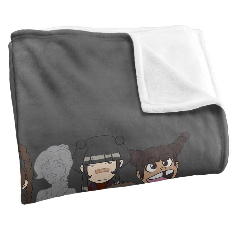 Multicoloured - Side - Avatar: The Last Airbender Silky Chibi Group Supersoft Blanket