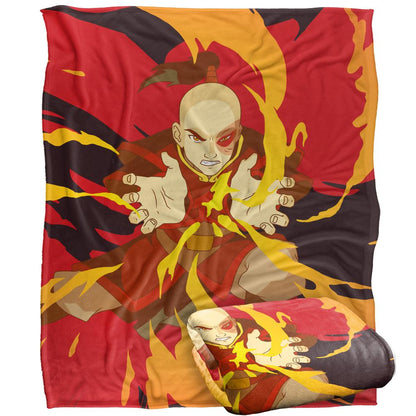 Multicoloured - Back - Avatar: The Last Airbender Silky Zuko Supersoft Blanket