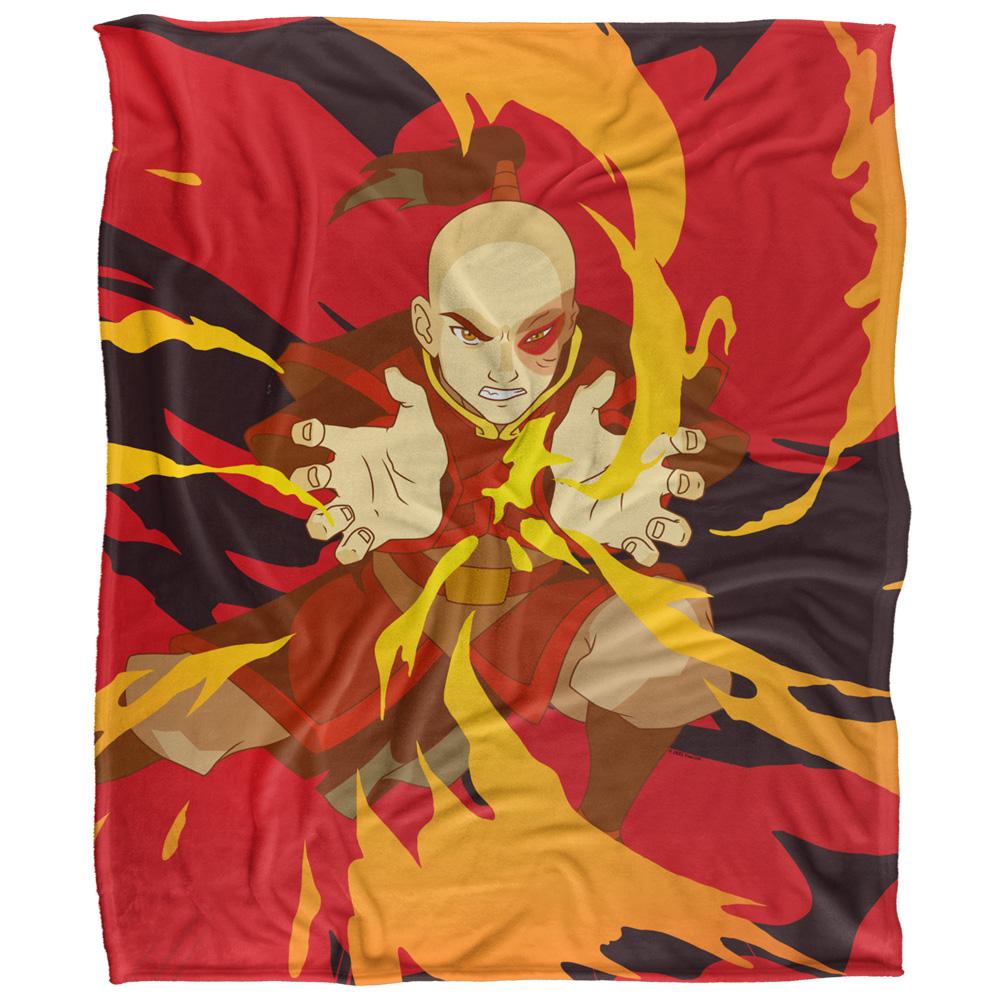 Multicoloured - Front - Avatar: The Last Airbender Silky Zuko Supersoft Blanket