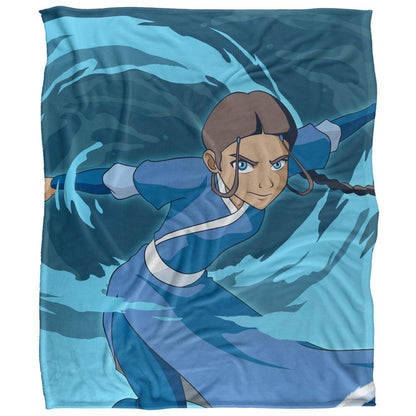 Multicoloured - Front - Avatar: The Last Airbender Silky Katara Supersoft Blanket