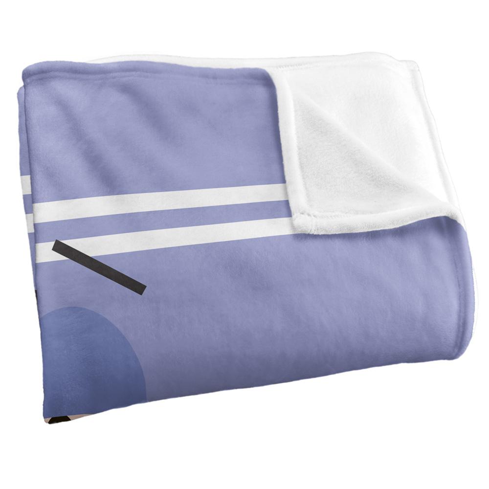 Lavender-Black-White - Side - South Park Wanna Get High Silky Towelie Supersoft Blanket