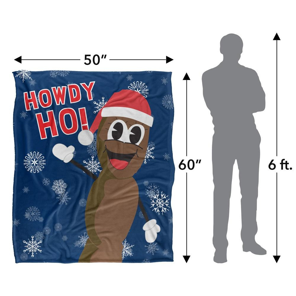 Blue-Brown-White - Pack Shot - South Park Silky Christmas Mr Hankey Supersoft Blanket