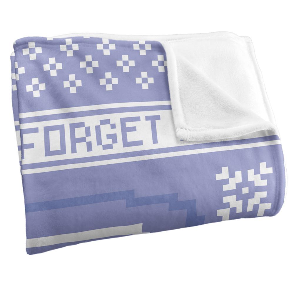 Lavender-White - Side - South Park Silky Christmas Sweater Towelie Blanket