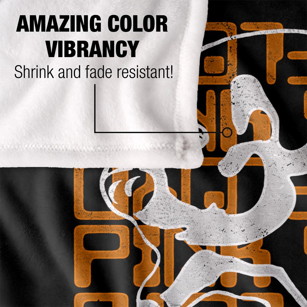 Black-Gold-White - Lifestyle - Pink Floyd Silky Pig Supersoft Blanket