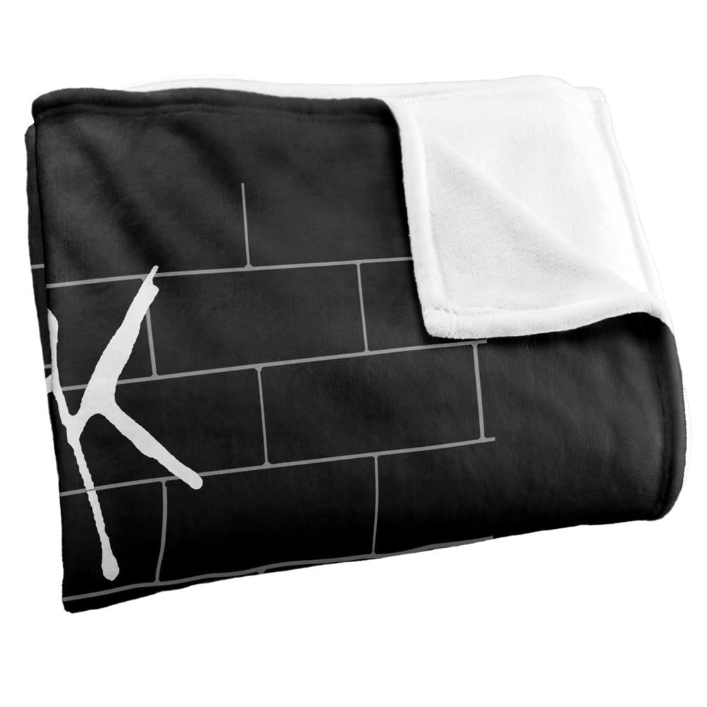 Black-White - Side - Pink Floyd The Wall Silky Roger Waters Supersoft Blanket