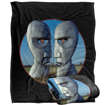Black-Blue - Back - Pink Floyd Division Bell Silky Cover Supersoft Blanket