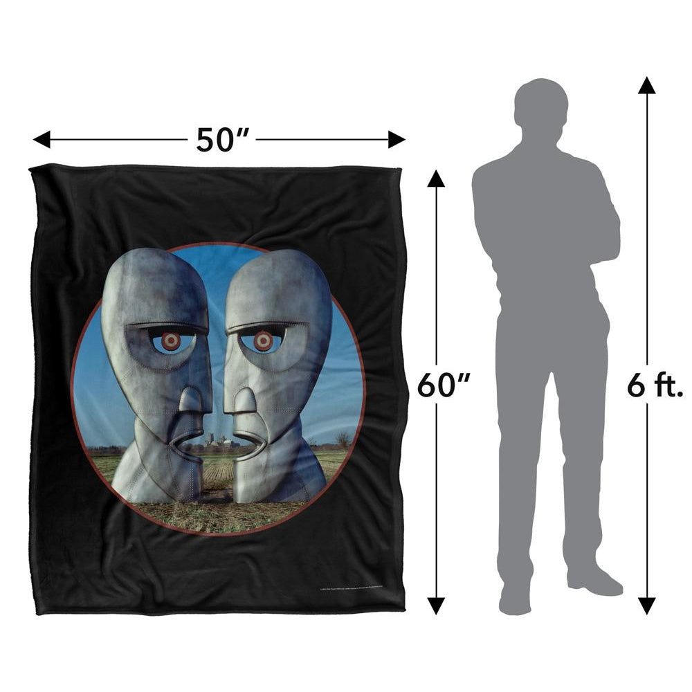 Black-Blue - Pack Shot - Pink Floyd Division Bell Silky Cover Supersoft Blanket