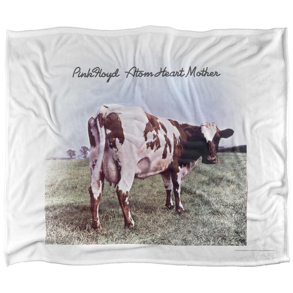 White-Brown - Front - Pink Floyd Atom Heart Mother Silky Supersoft Blanket