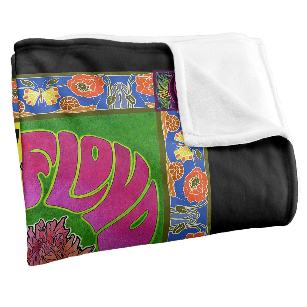 Multicoloured - Side - Pink Floyd 1966 Marquee London Silky Poster Supersoft Blanket