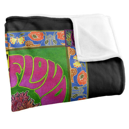 Multicoloured - Side - Pink Floyd 1966 Marquee London Silky Poster Supersoft Blanket