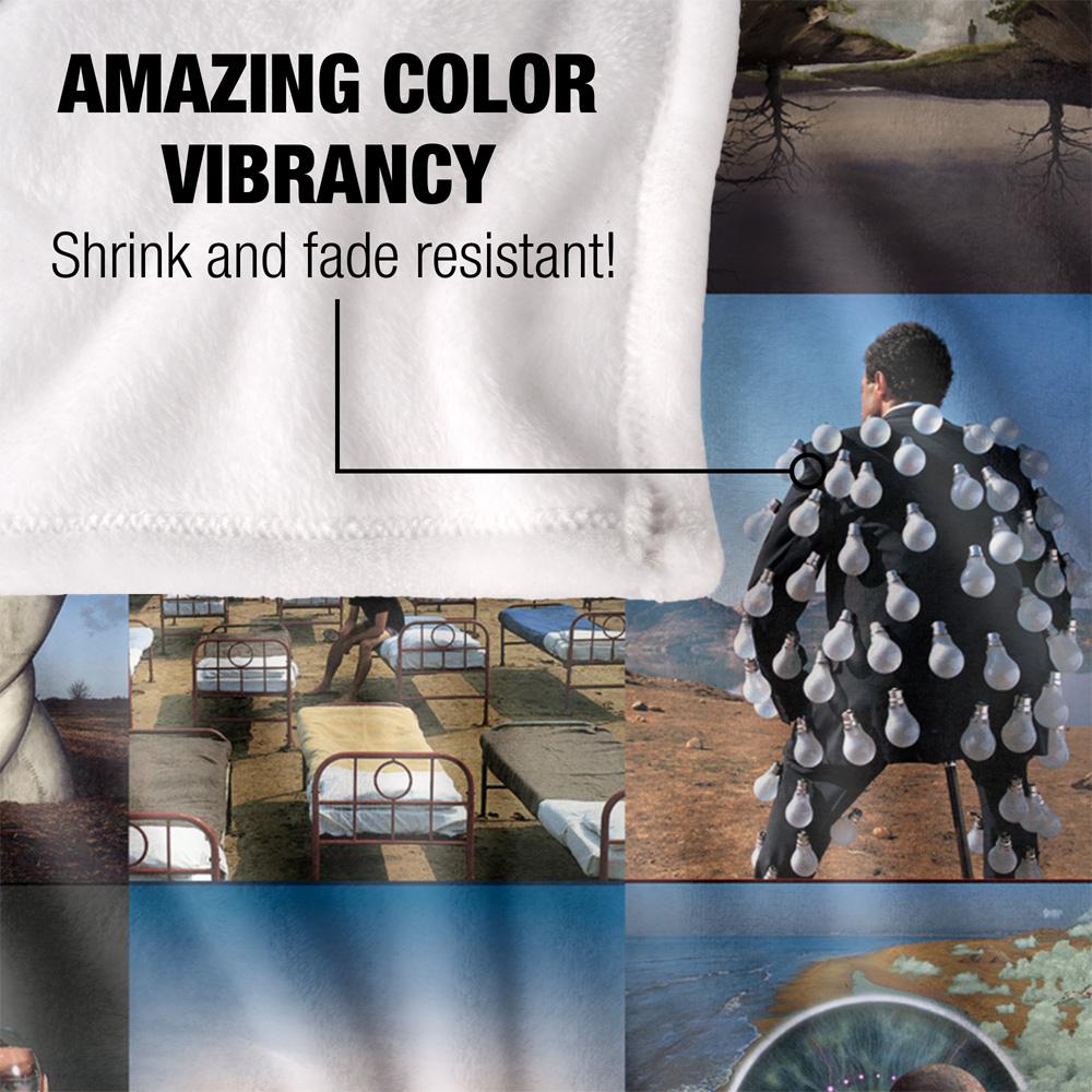 Multicoloured - Lifestyle - Pink Floyd Later Years Silky Patterned Supersoft Blanket