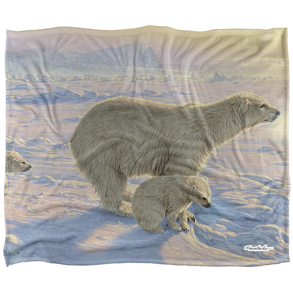White - Front - Wild Wings On The Edge 2 Silky Supersoft Blanket