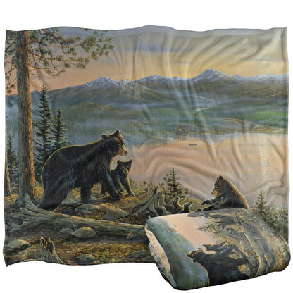 Multicoloured - Back - Wild Wings Serenity At Twilight 2 Silky Supersoft Blanket