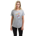 Heather Grey - Lifestyle - Dumbo Womens-Ladies Happy Cotton T-Shirt