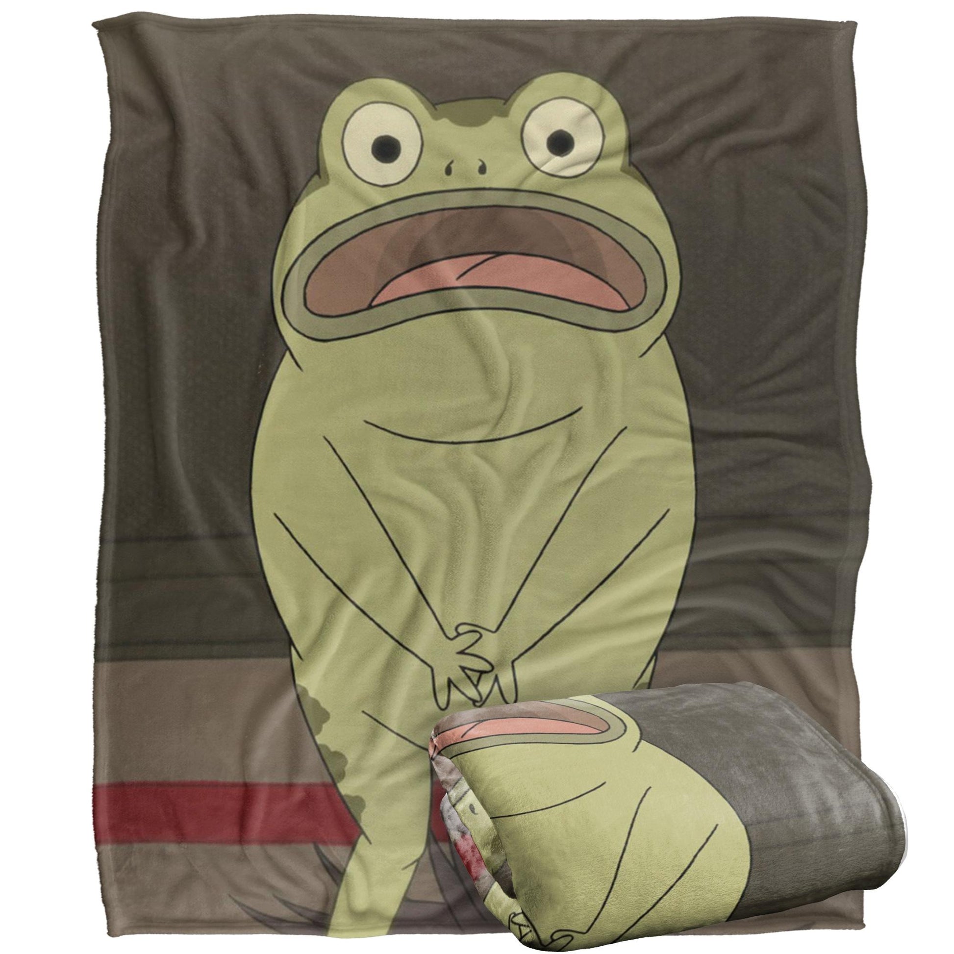 Multicoloured - Back - Over The Garden Wall Silky Greg´s Frog Supersoft Blanket