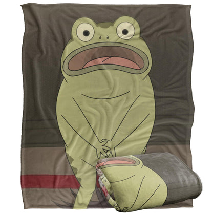 Multicoloured - Back - Over The Garden Wall Silky Greg´s Frog Supersoft Blanket