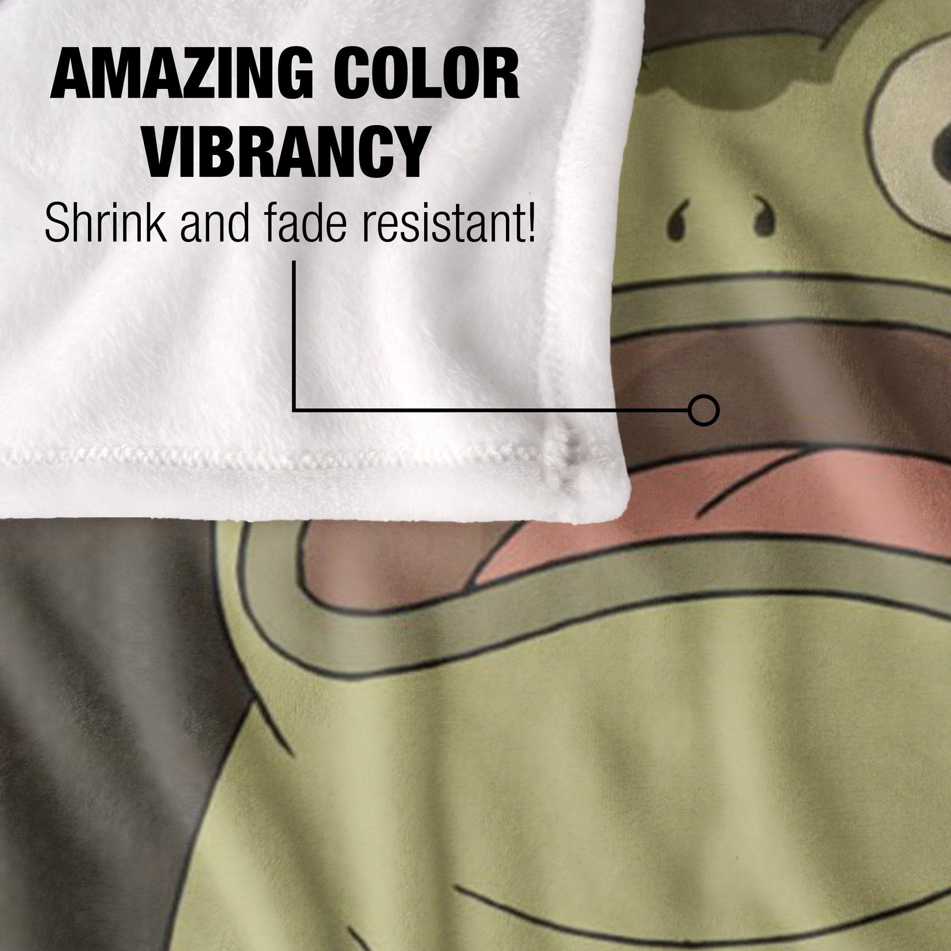Multicoloured - Lifestyle - Over The Garden Wall Silky Greg´s Frog Supersoft Blanket