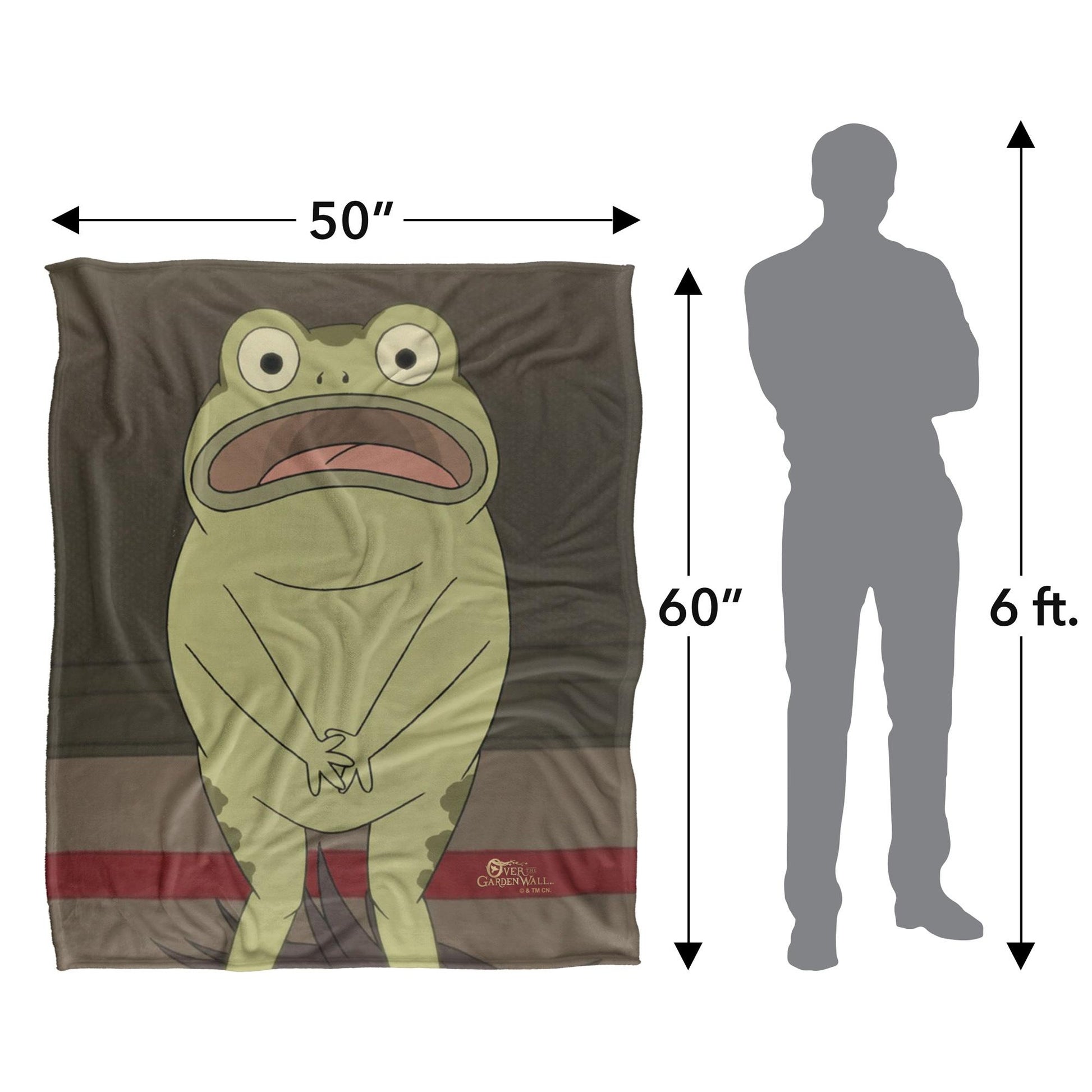 Multicoloured - Pack Shot - Over The Garden Wall Silky Greg´s Frog Supersoft Blanket