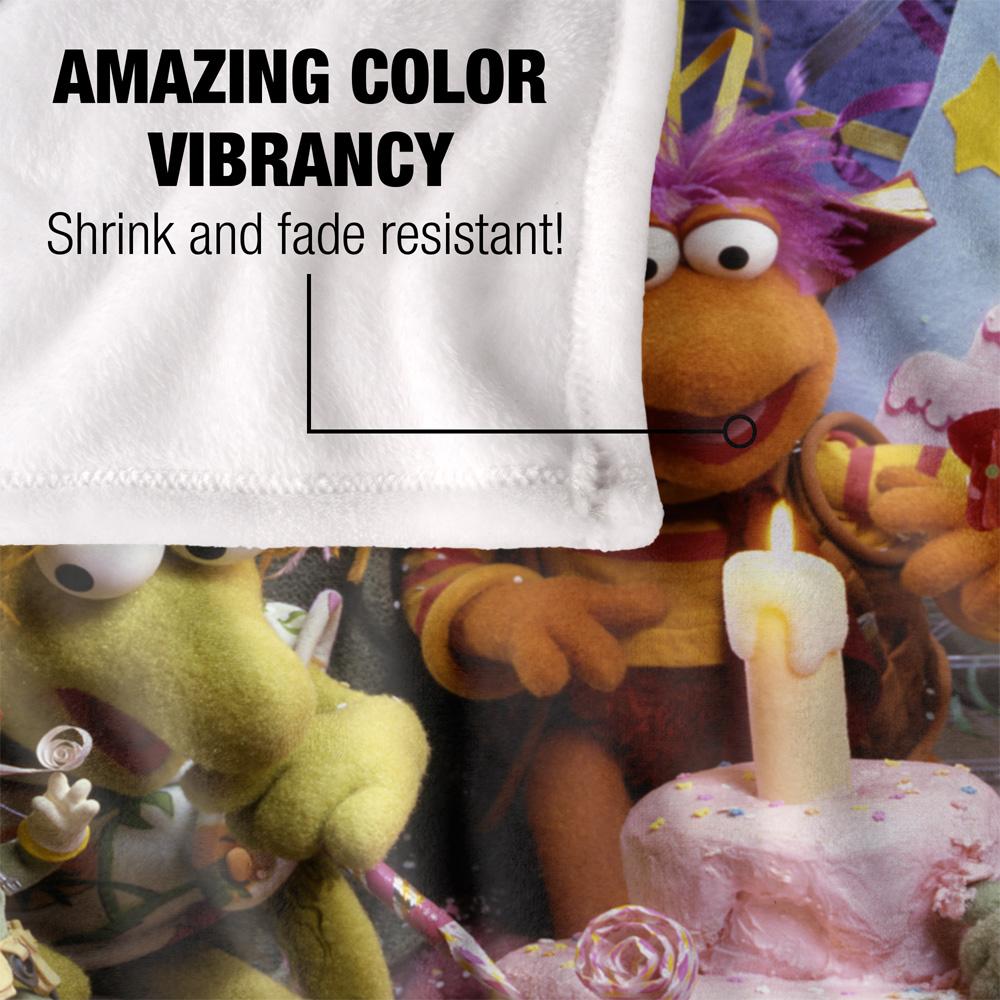 Multicoloured - Lifestyle - Fraggle Rock Silky Gobo Fraggle 40th Birthday Supersoft Blanket