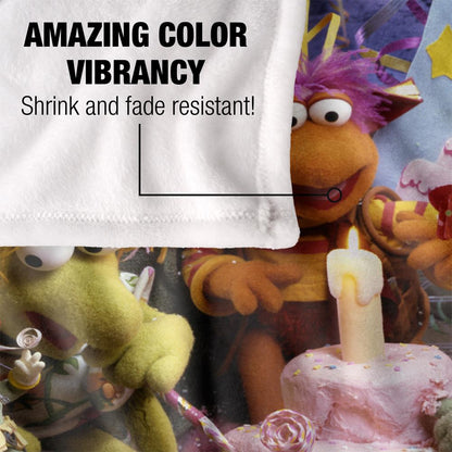 Multicoloured - Lifestyle - Fraggle Rock Silky Gobo Fraggle 40th Birthday Supersoft Blanket