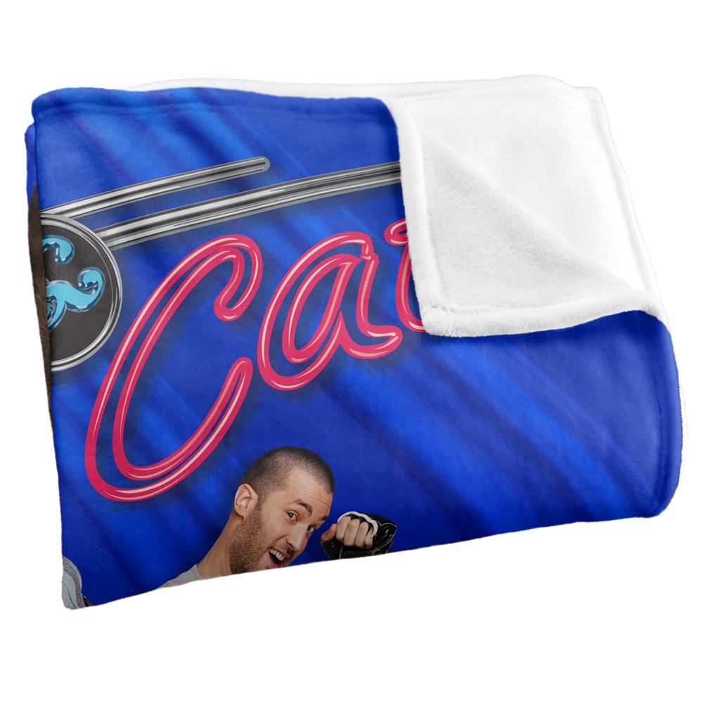 Multicoloured - Side - Sam & Cat Silky Shower Poster Supersoft Blanket