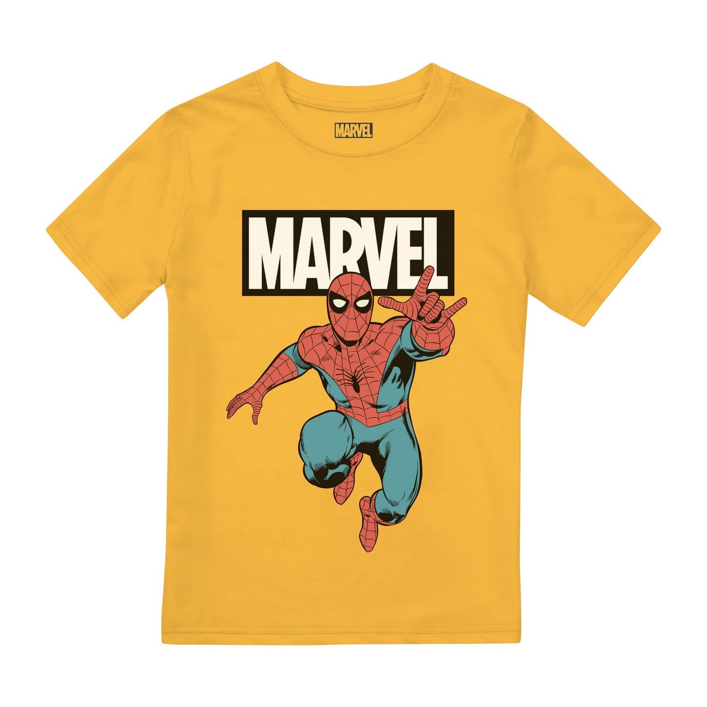 Daisy Yellow - Front - Spider-Man Childrens-Kids Jump T-Shirt