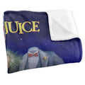 Multicoloured - Side - Beetlejuice Silky Poster Supersoft Blanket