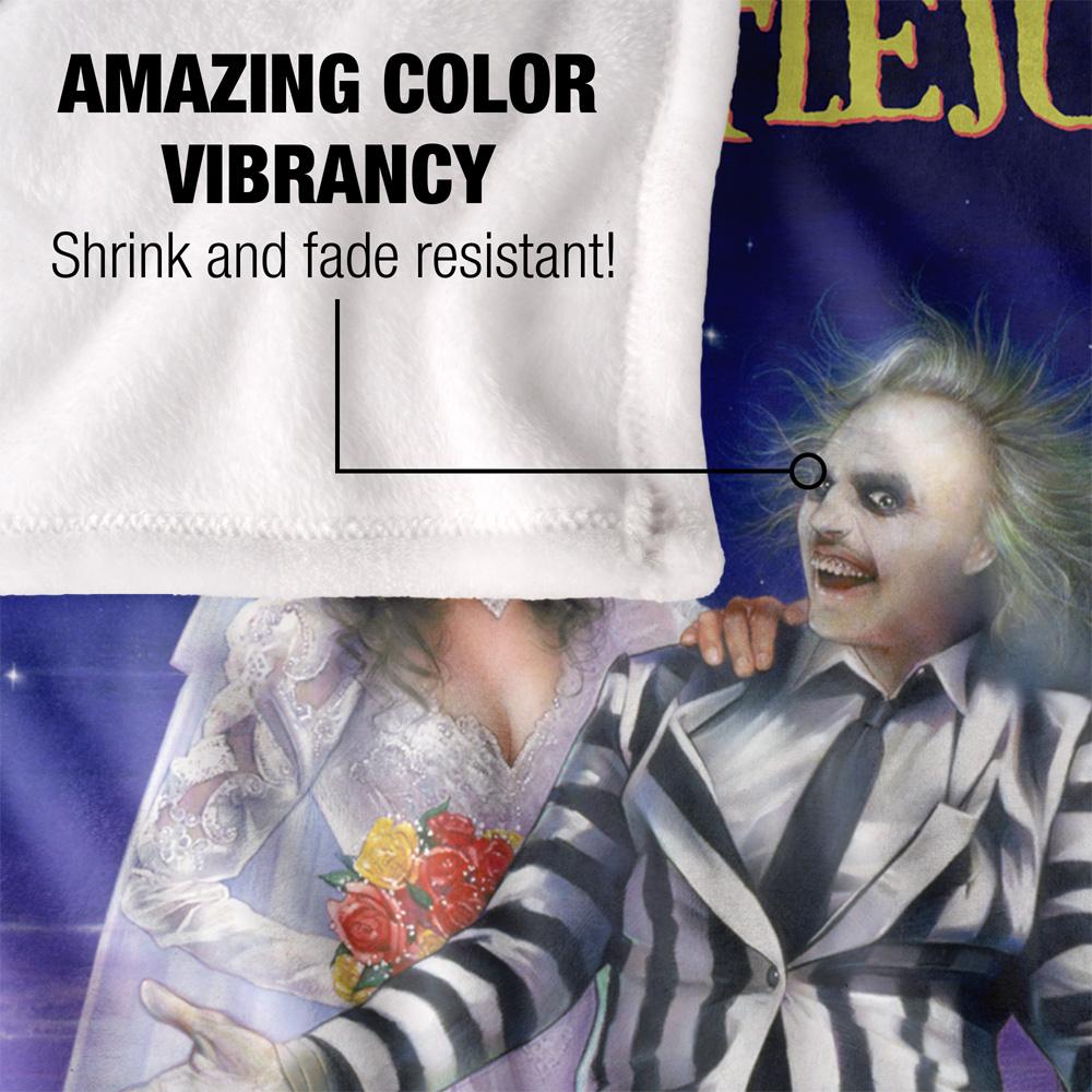 Multicoloured - Lifestyle - Beetlejuice Silky Poster Supersoft Blanket