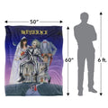 Multicoloured - Pack Shot - Beetlejuice Silky Poster Supersoft Blanket