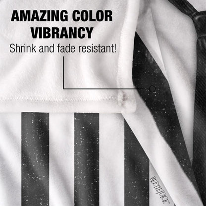 Black-White - Lifestyle - Beetlejuice Silky Suit Supersoft Blanket
