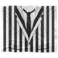 Black-White - Front - Beetlejuice Silky Suit Supersoft Blanket