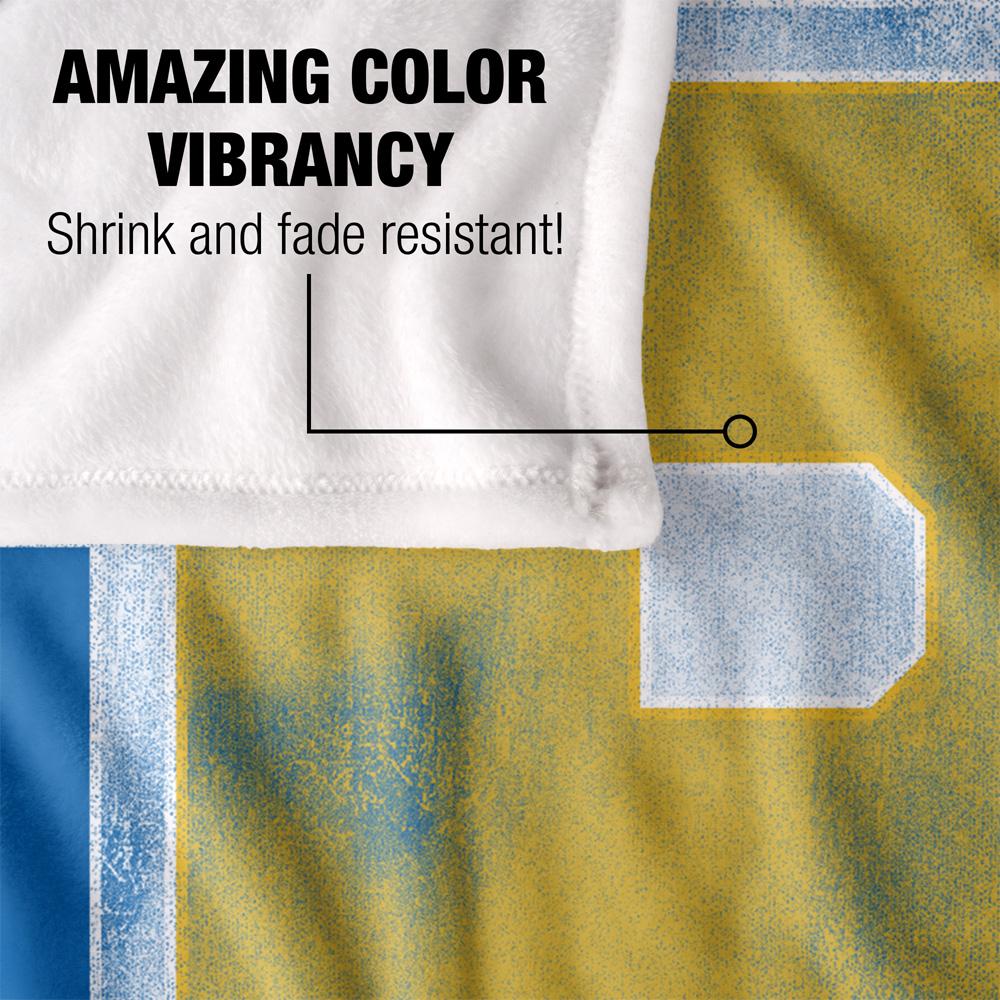 Blue-Yellow-White - Lifestyle - Riverdale Silky Varsity Supersoft Blanket