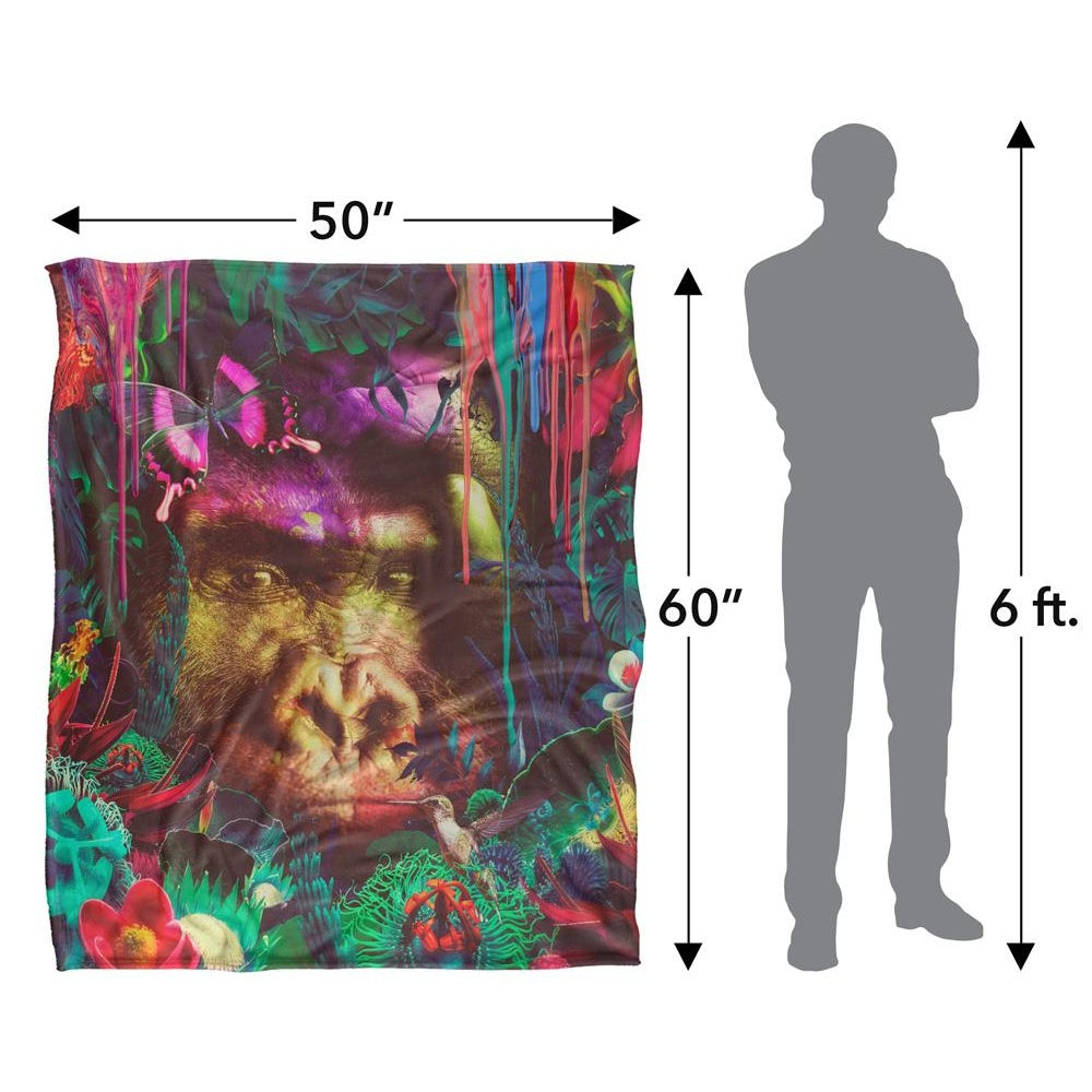 Multicoloured - Pack Shot - Reinders Silky Gorilla Supersoft Blanket