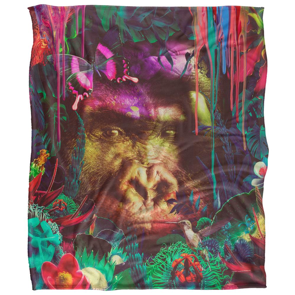 Multicoloured - Front - Reinders Silky Gorilla Supersoft Blanket