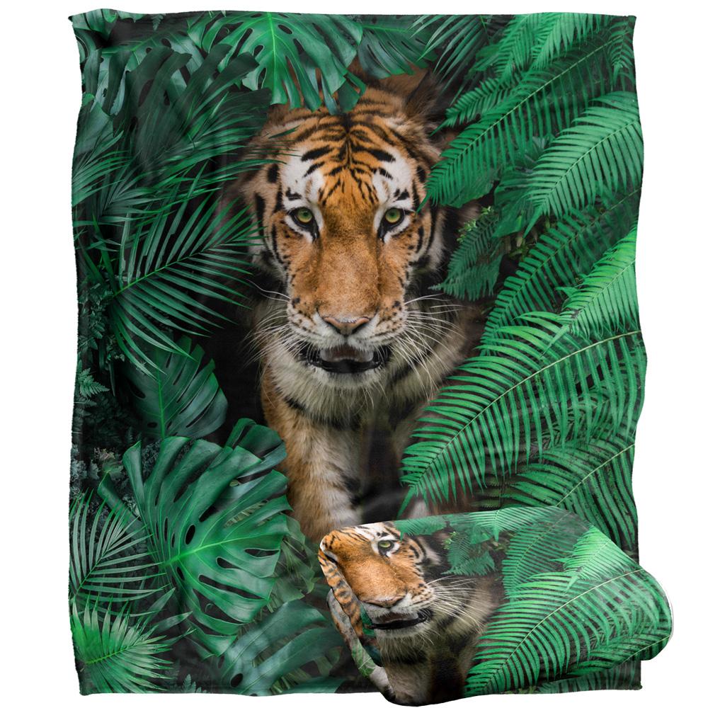 Multicoloured - Back - Reinders Silky Tiger Supersoft Blanket