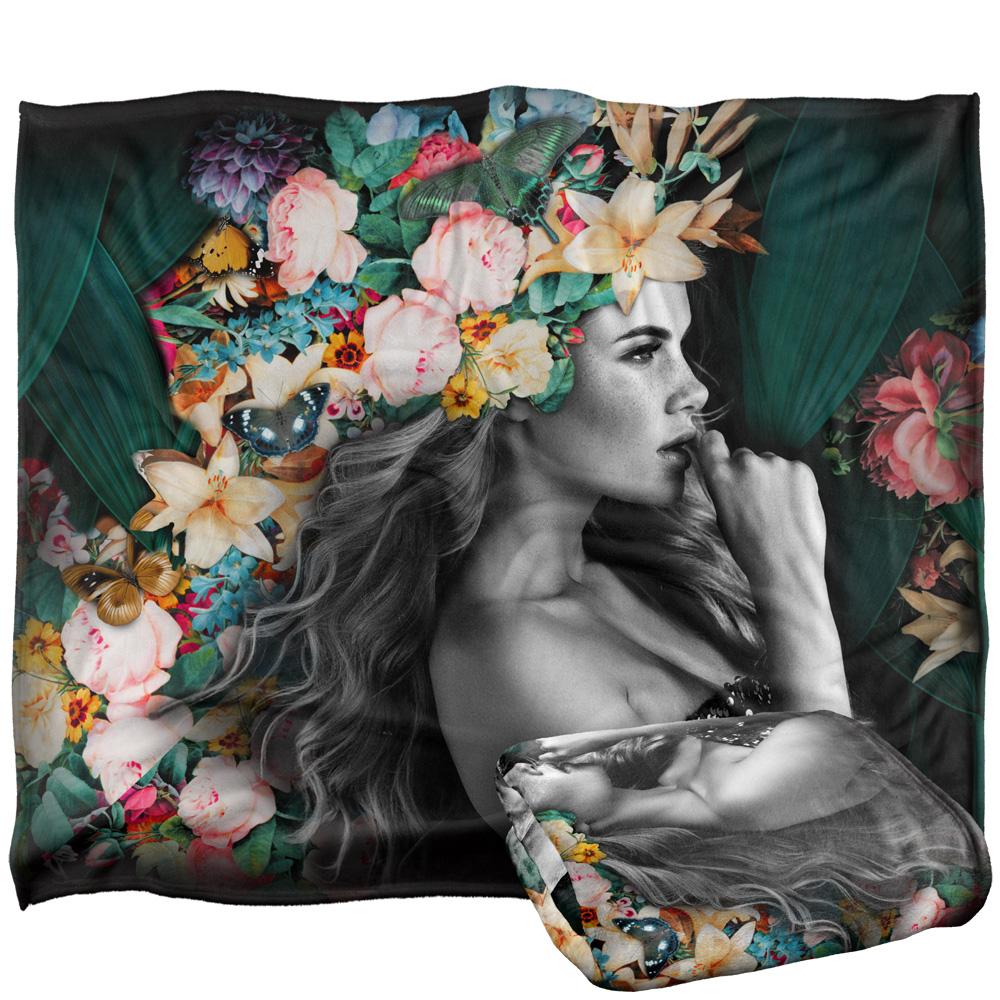 Multicoloured - Back - Reinders Silky Girl Supersoft Blanket