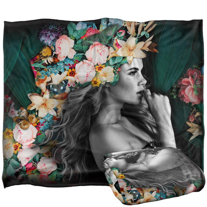 Multicoloured - Back - Reinders Silky Girl Supersoft Blanket