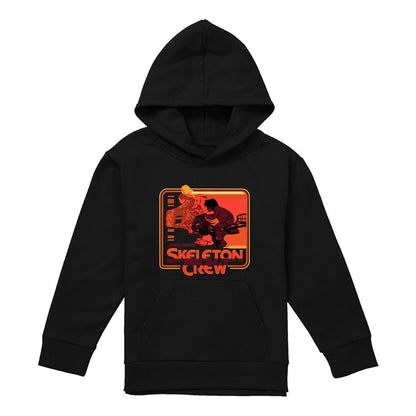 Navy - Lifestyle - Star Wars: Skeleton Crew Childrens-Kids Retro Badge Hoodie