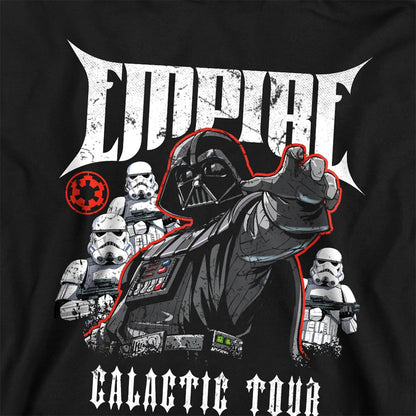 Navy - Back - Star Wars: The Empire Strikes Back Childrens-Kids Galactic Tour Darth Vader Poster Hoodie
