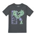 Charcoal - Front - Hulk Childrens-Kids Reach T-Shirt