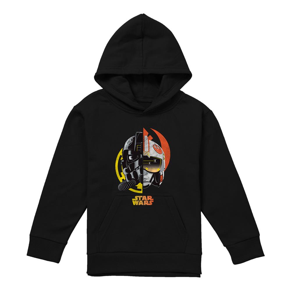 Black - Lifestyle - Disney Childrens-Kids Helmet Split Hoodie