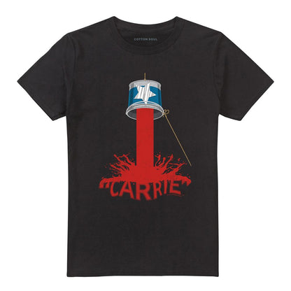 Black - Front - Carrie Unisex Adult Bucket Of Blood T-Shirt
