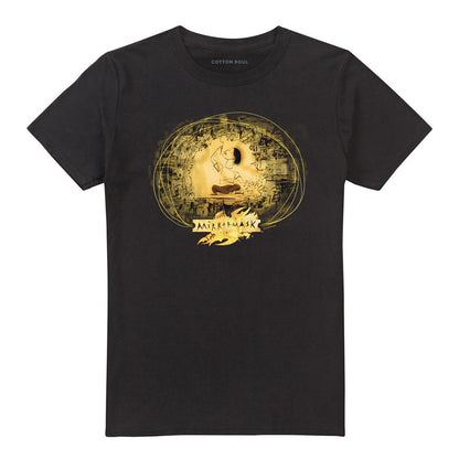 Black - Front - MirrorMask Unisex Adult Sketch T-Shirt